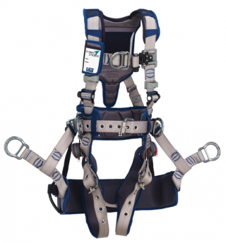 DBI Sala ExoFit Strata Tower Climbing Harness with Tongue and Buckle Leg Straps