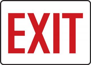 Accuform 'Exit' Plastic Sign