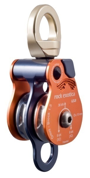 Rock Exotica P51D Omni-Block Swivel Double Pulley 