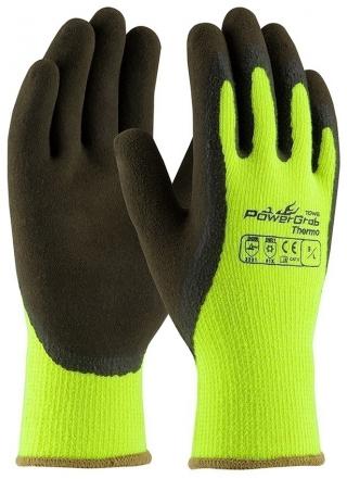PowerGrab Thermo Hi-Vis Yellow Acrylic A2 Cut Level Gloves