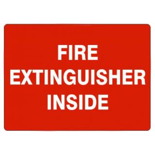 Safehouse Signs Fire Extinguisher Inside Sticker