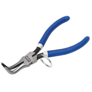 Snap On Williams Curved 6-1/4 Inch Chain Nose Pliers with Safety Ring