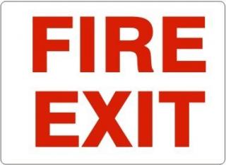Safehouse Signs Aluminum Fire Exit Sign 7