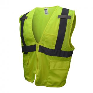 Radians SV27 Multipurpose Surveyor Type R Class 2 Safety Vest - Hi-Vis Green