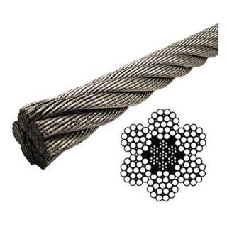 US Cargo Control 20 Foot 6X19 Galvanized IWRC Wire Rope Guy Stranded