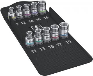 Wera Tools 8790 HMC HF 1 Zyklop Socket Set with 1/2 Inch Drive, with Holding Function, 10 Pieces