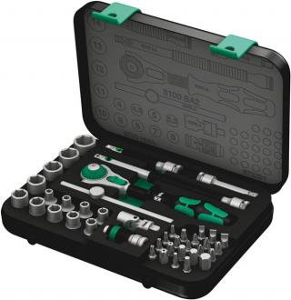 Wera Tools 8100 SA 2 Zyklop 1/4 Inch Drive Speed Ratchet Metric Set