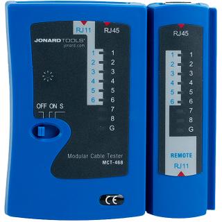 Jonard Modular Cable Tester for RJ45, RJ12, RJ11