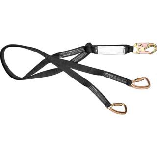 French Creek Dual Leg Six Foot Web with Snap Hook and Twist Lock Carabiner
