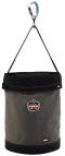 Ergodyne 5945 150 lb Arsenal XL Leather Bottom Canvas Bucket with Swiveling Carabiner 