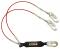 FallTech 8354LEYA Leading Edge Restraint Twin Leg Lanyard with Aluminum Snap Hooks