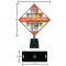 Construction Job Site Safety Sign with Custom Logo and Portable Base 