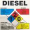 Accuform Self-Adhesive DURA-VINYL Square NFPA Diesel Labels