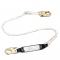 French Creek Polyblend Rope Six Foot Shock Absorbing Adjustable Positioning Lanyard with Snap Hooks