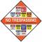 Construction Job Site Safety Sign with Custom Logo and Portable Base 