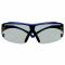 3M SecureFit 400 Series SF407XSGAF Safety Glasses with Blue/Gray Temples & Indoor/Outdoor Gray Scotchgard Anti-Fog/Anti-Scratch Lens