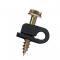 Vericom Bag of 100 Single Cat5 or Fiber Self-Tapping Black Screw Clips