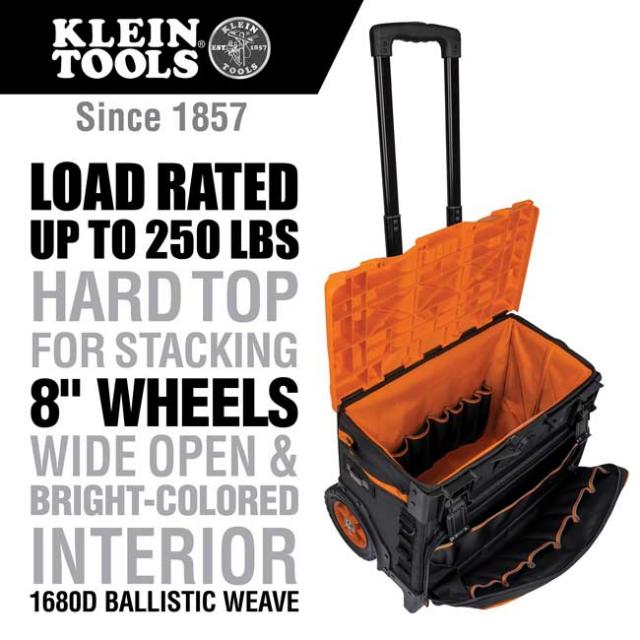 Klein Tools Tradesman Pro Tool Master Rolling Tool Bag