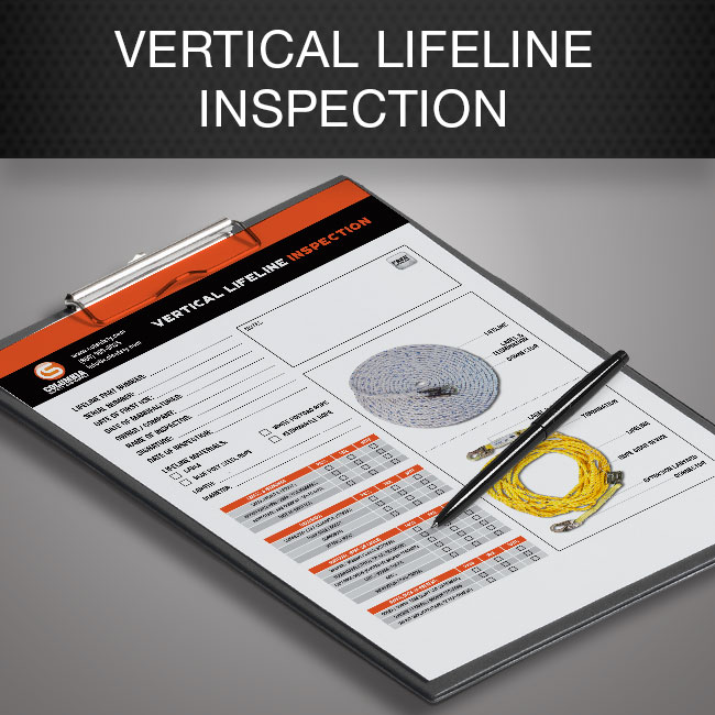 vertical lifeline inspection form by Columbia Safety and Supply