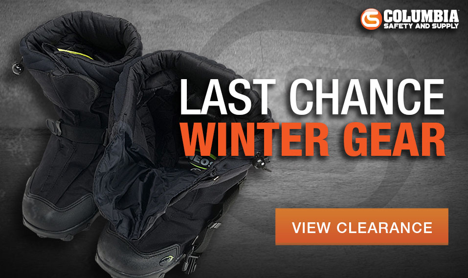 Warming gear at Columbia Safety and Supply