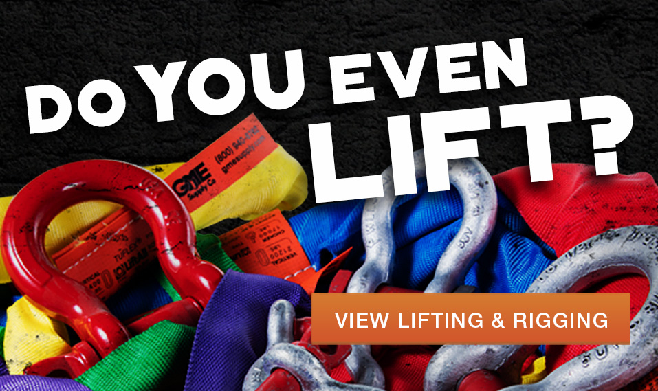 Lifting and Rigging equipment at Columbia Safety and Supply