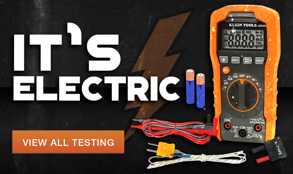 Electrical testing equipment at Columbia Safety and Supply