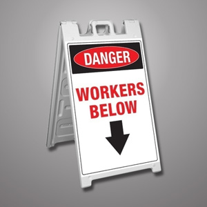 Fold Up Job Site Signs from Columbia Safety and Supply
