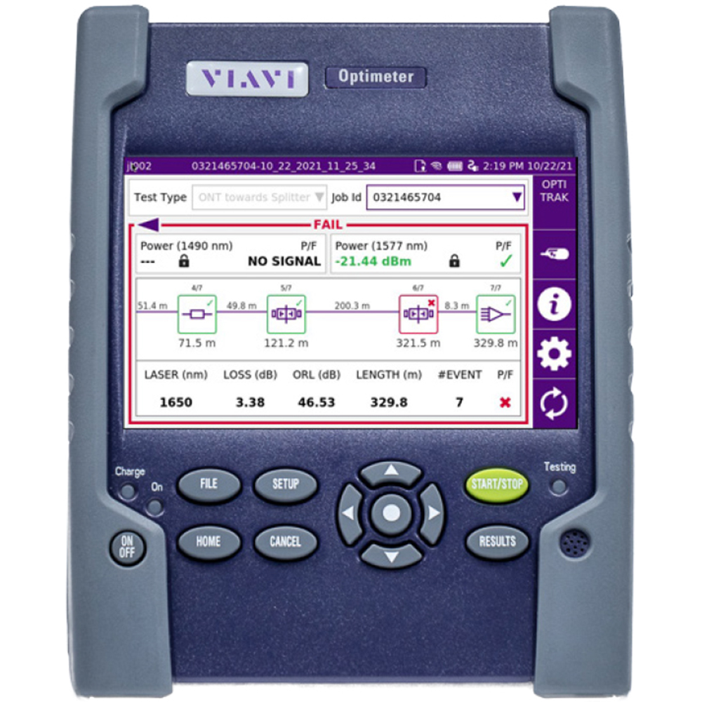 VIAVI Optimeter Fiber Tester Standard Kit F1650nm - APC from Columbia Safety