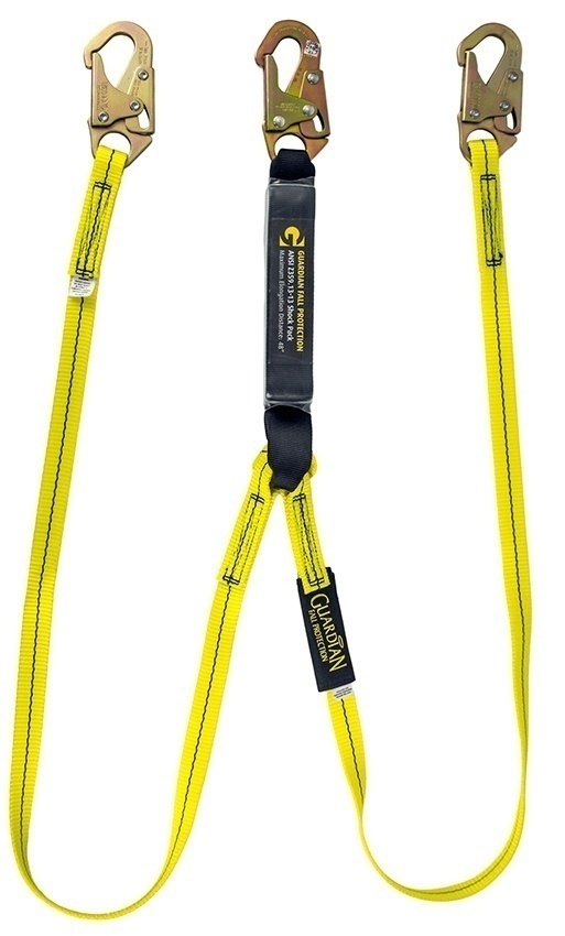 Guardian 01230 External Shock Absorbing Lanyard with Snap Hooks from Columbia Safety