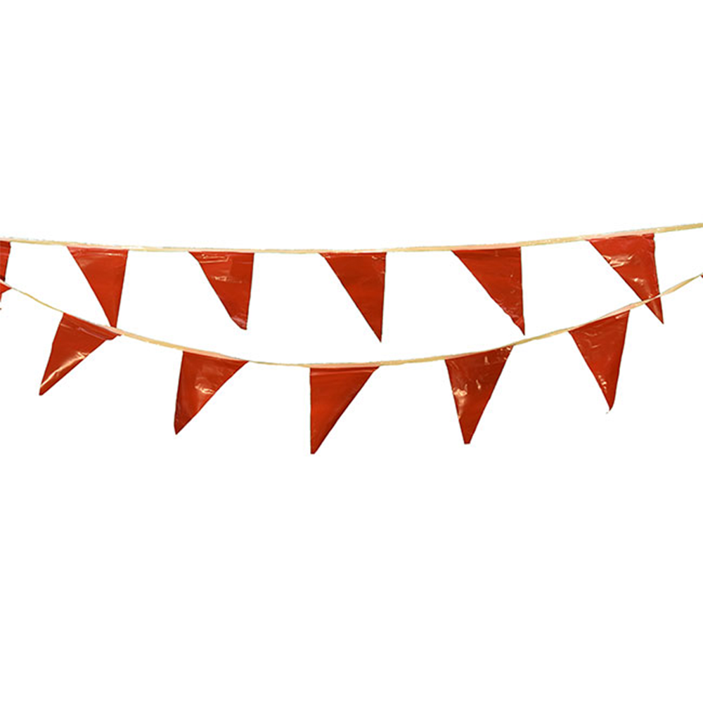 03-401 Cortina Pennants, Vinyl, Red/White, 100 ft from Columbia Safety