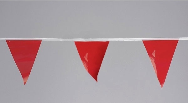 Cortina 100 Foot, Red Pennants from Columbia Safety