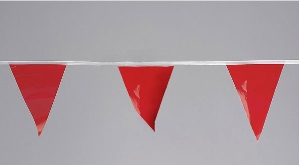 Cortina 100 Foot, Red Pennants from Columbia Safety