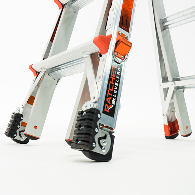 Little Giant Ladders REX Aluminum Extendable Ladder with Ratchet Levelers from Columbia Safety