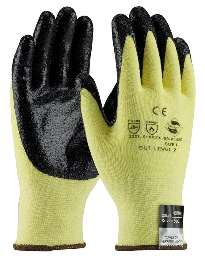 PIP G-Tek KEV A2 Medium Weight Glove with Poly Coated Smooth Grip Palm & Fingers (Dozen) from Columbia Safety