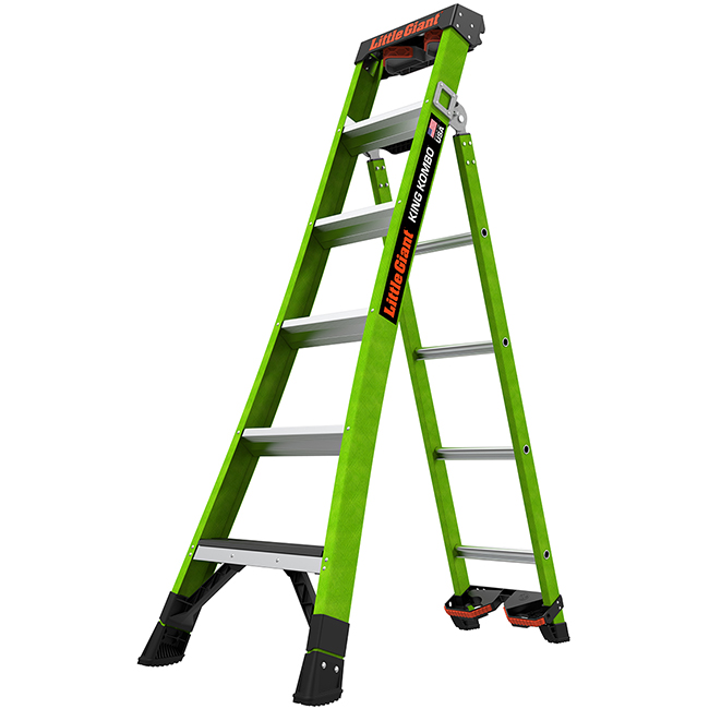 Little Giant Ladders King Combo Fiberglass Ladders from Columbia Safety