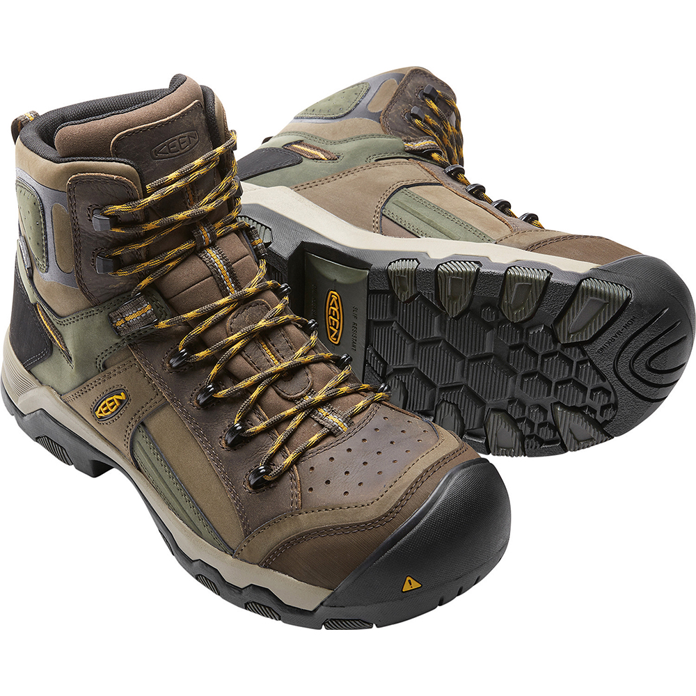 Keen Men's Davenport AL Waterproof Mid with Composite Toe from Columbia Safety