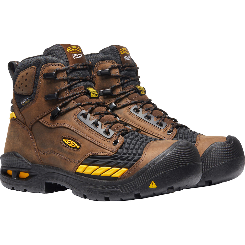 Keen Men's Troy 6 Inch Waterproof Boots with Carbon Fiber Toe from Columbia Safety