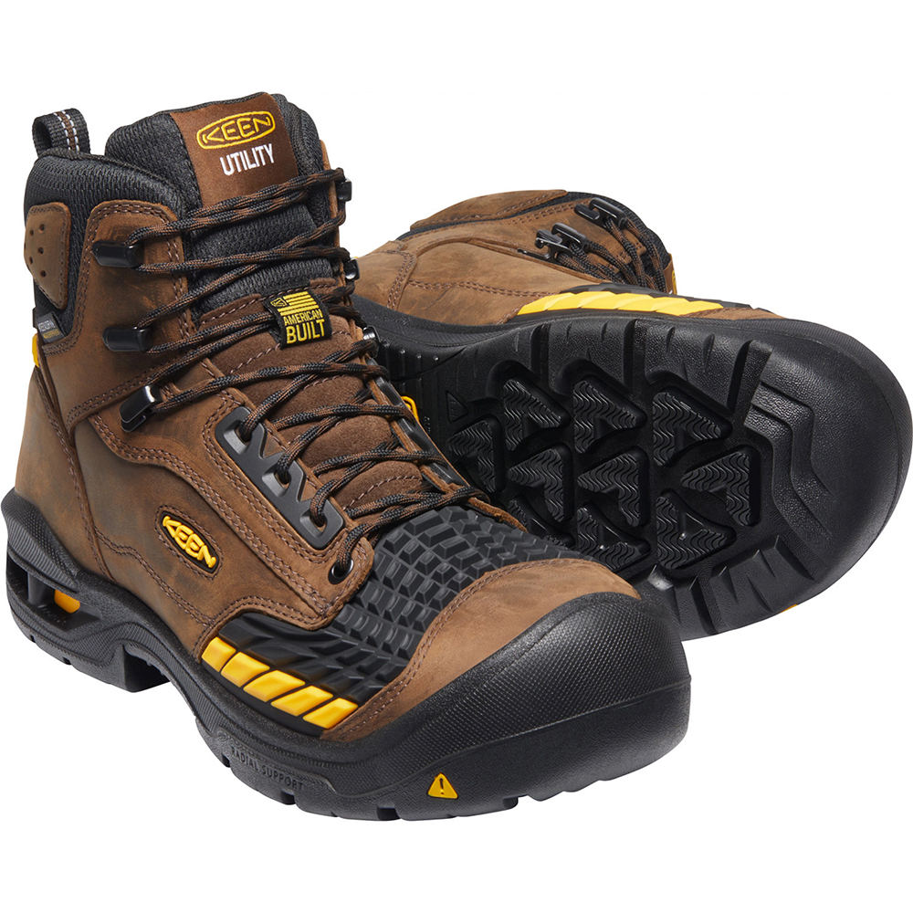 Keen Men's Troy 6 Inch Waterproof Boots with Carbon Fiber Toe from Columbia Safety