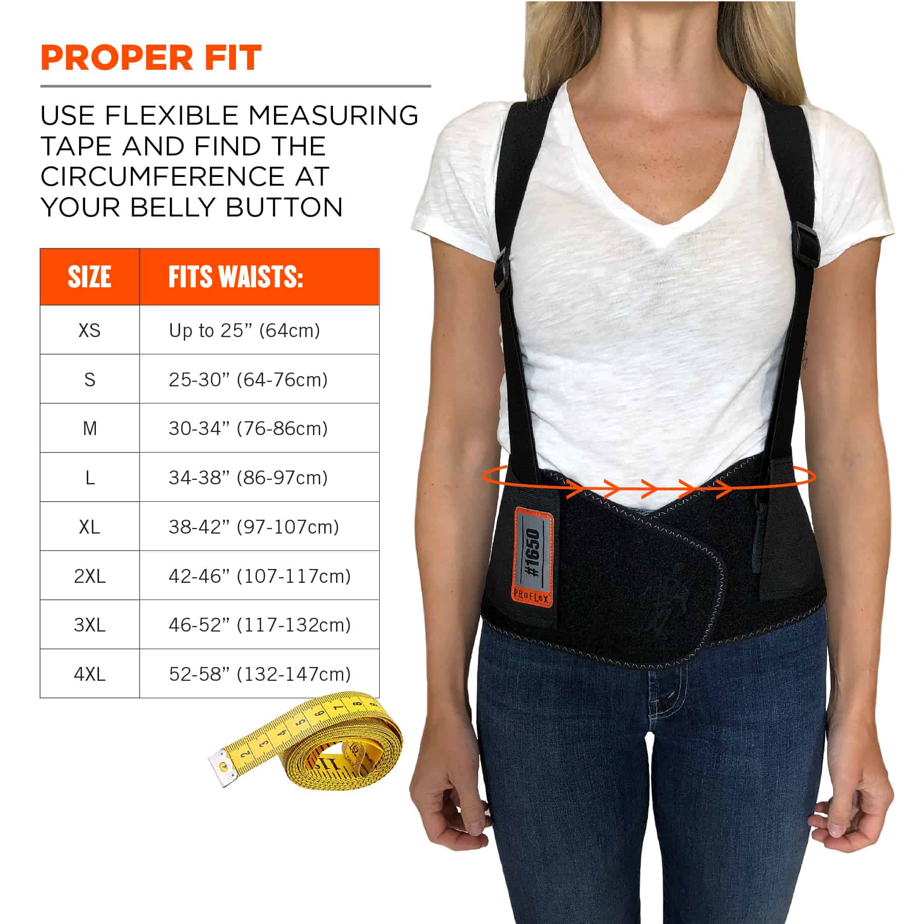 ProFlex® 1650 Economy Elastic Back Support from Columbia Safety