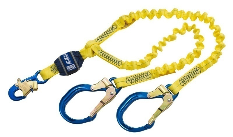 DBI Sala 1246193 EZ-STOP Shock Absorbing Lanyard with Aluminum Hooks from Columbia Safety