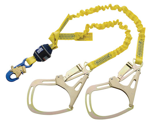 DBI Sala 1246350 EZ-Stop Force 2 Shock Absorbing Lanyard with Saflok Tower Hooks from Columbia Safety