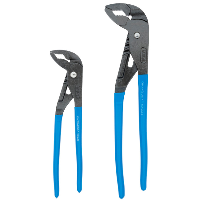Channellock 2 Piece Griplock Tongue and Groove Plier Set from Columbia Safety