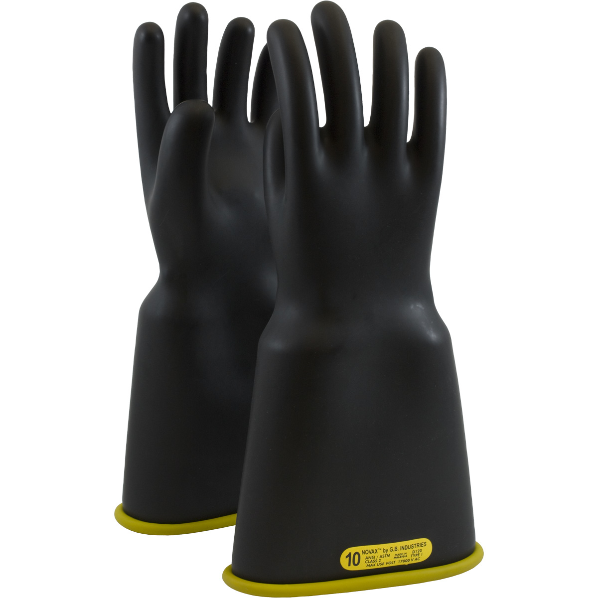Novax Class 2 Rubber Insulating Glove with Bell Cuff from Columbia Safety