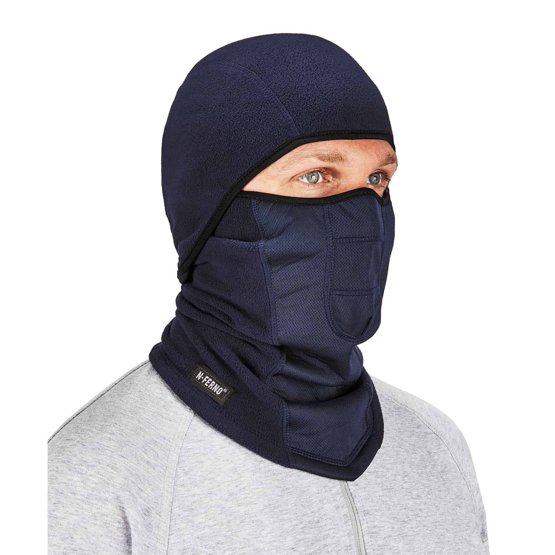 Ergodyne 6823 N-Ferno Wind-Proof Hinged Balaclava - Navy from Columbia Safety