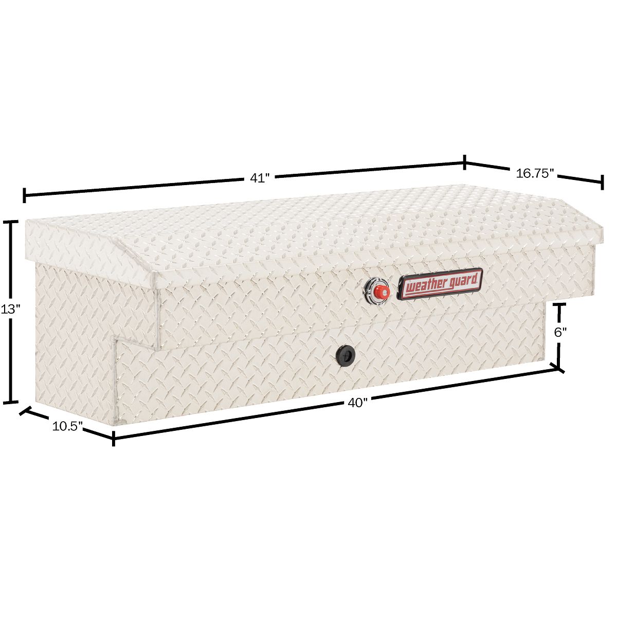 Weather Guard 41 Inch Lo-Side Aluminum Truck Tool Box from Columbia Safety
