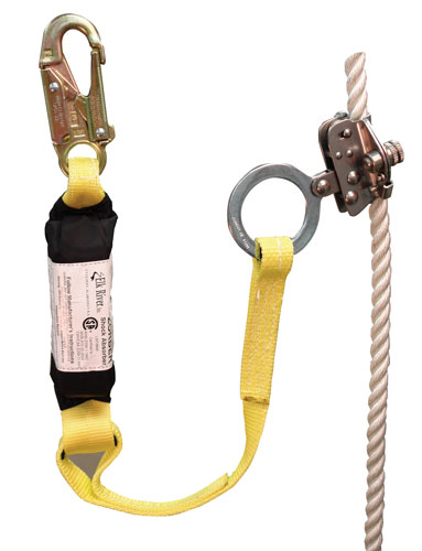 Elk River Rope Grab with Zorber Web Lanyard from Columbia Safety