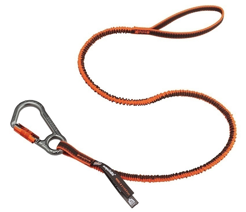 Ergodyne Squids 3108F(x) Single Locking Carabiner Tool Lanyard (15 lbs) from Columbia Safety