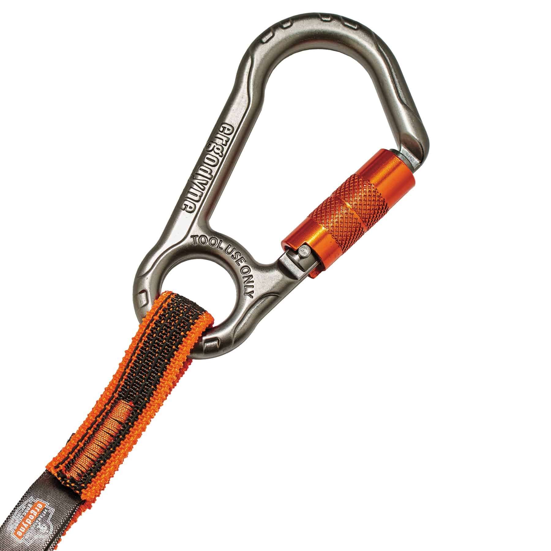 Ergodyne Squids 3108F(x) Single Locking Carabiner 15 lb Tool Lanyard from Columbia Safety