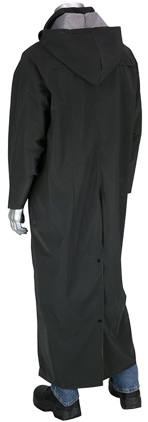 PIP Falcon Base35FR Premium 60-Inch Duster Raincoat with Limited Flammability - Black from Columbia Safety