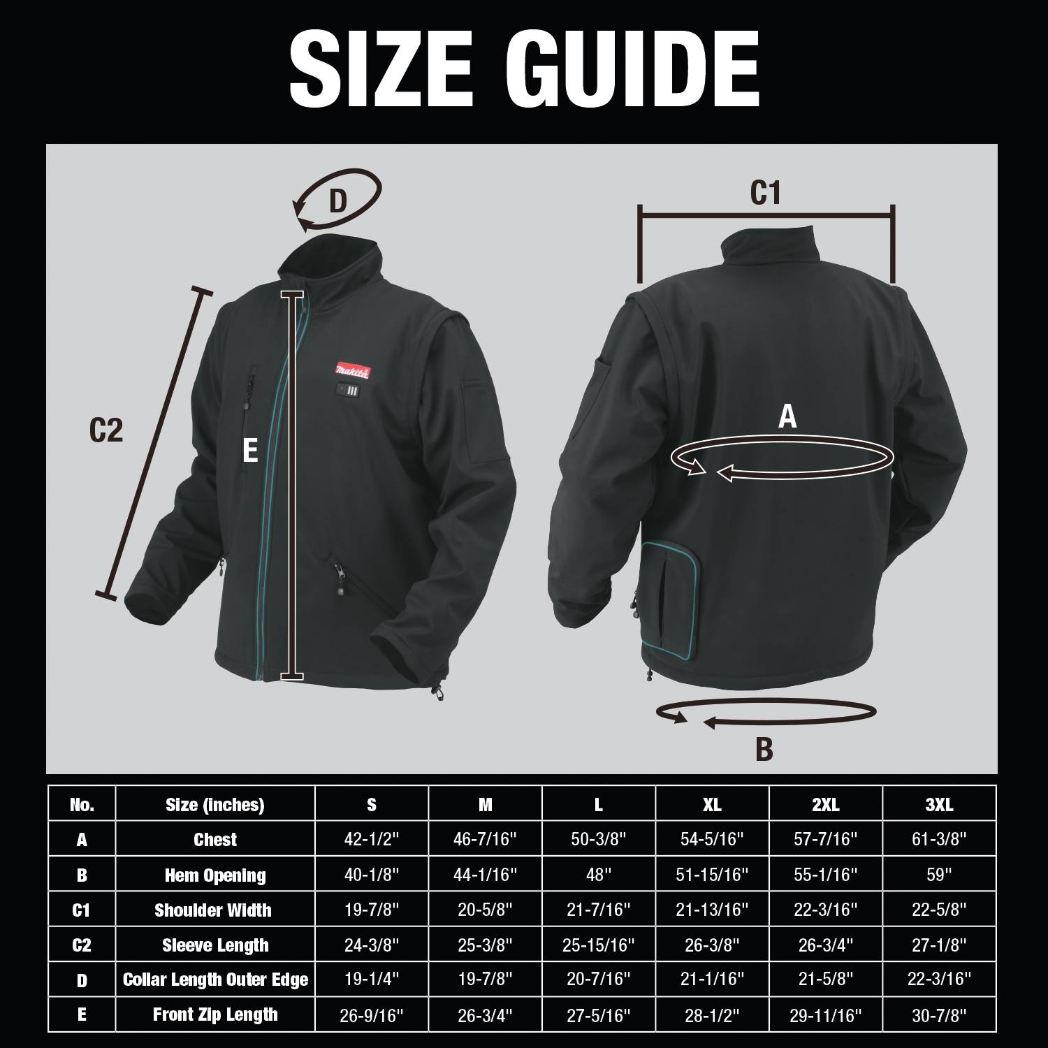 Makita 18V LXT LiIon Heated Jacket